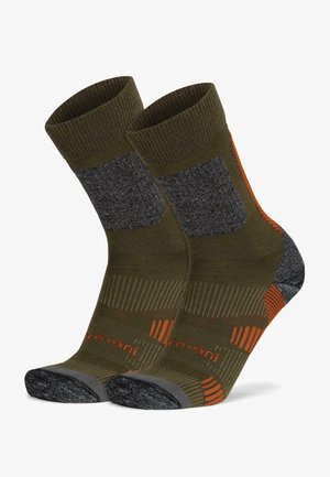 Normani MID CUT MERINO HIKERS 2 PACK - Socken - oliv