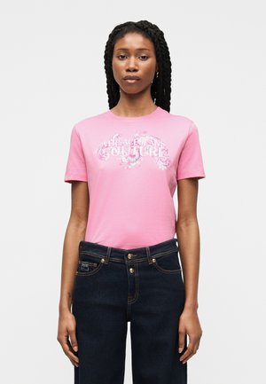 LOGO WAVE - Tričko s potlačou - rosa