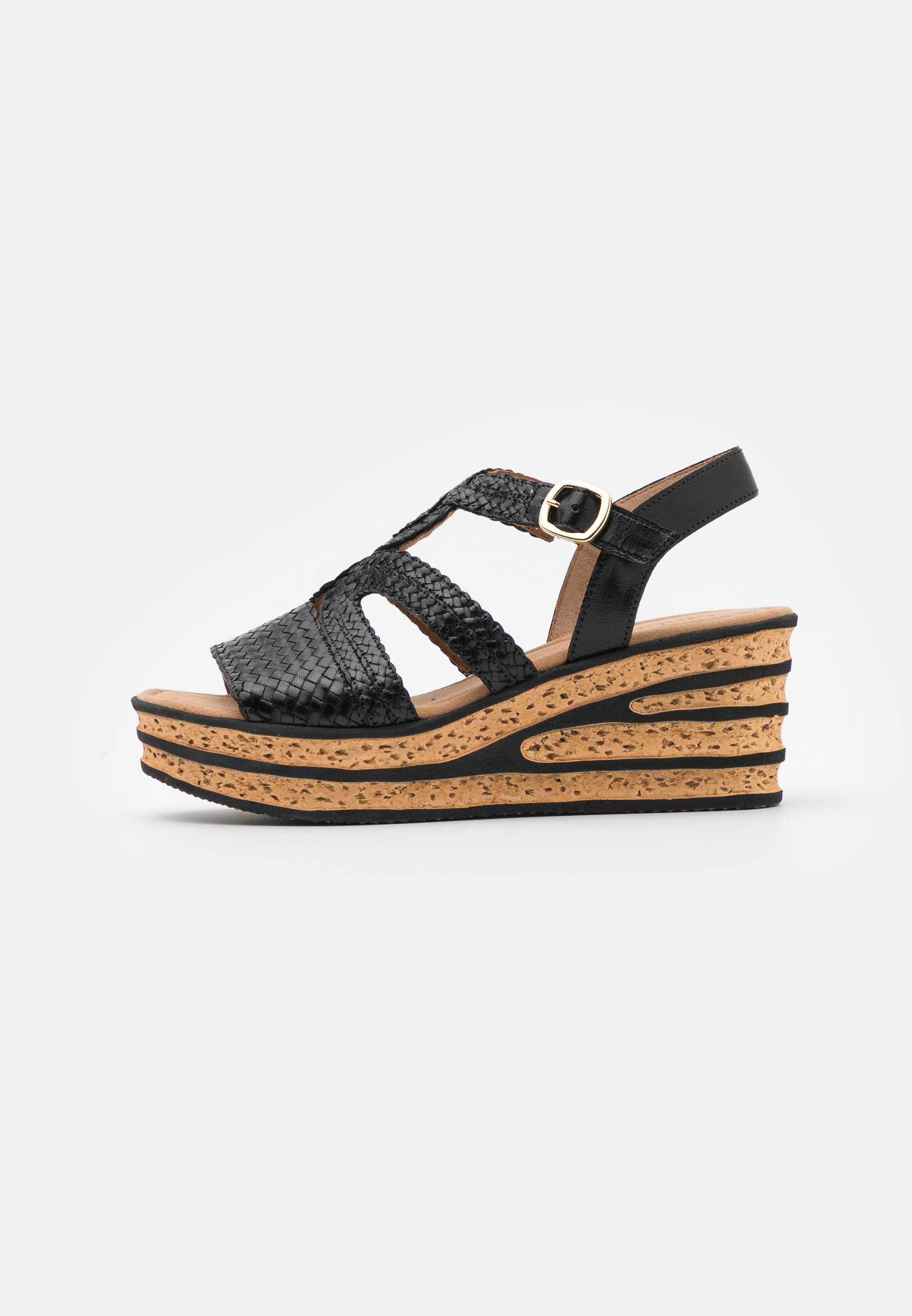 Gabor Sandalen met plateauzool - black/Zwart - Zalando.nl