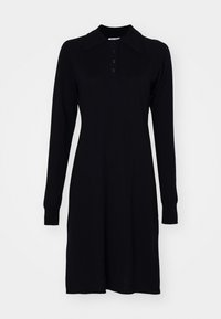 POLO DRESS - Jumper dress - black