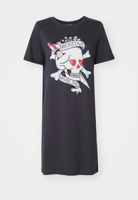 NMHAZEL SHORT DRESS - Robe en jersey - obsidian