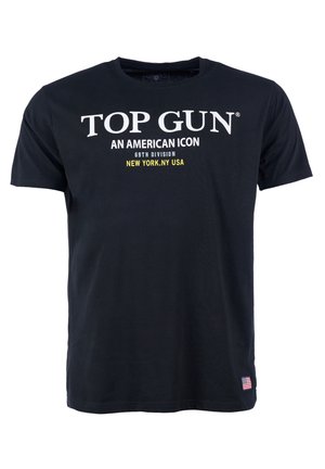 MIT TOP GUN SCHRIFTZUG - T-Shirt print - black