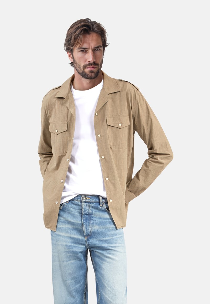 The Kooples Camisa - beige   brown   black