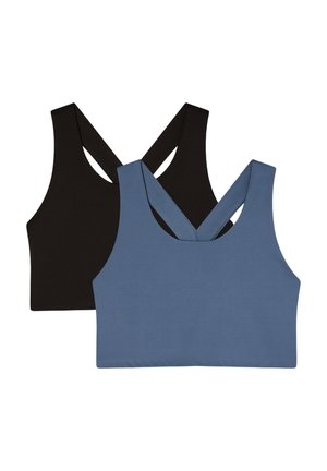 PACK OF  2   - Bustino - 1x Black, 1x Blue