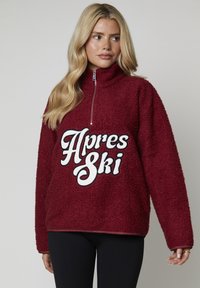 ALPINE HALF ZIP BORG - Fleecetrøjer - burgundy