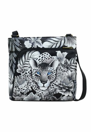 HANDPAINTED - Cross body bag - cleopatra's leopard