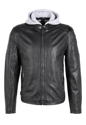 RYLO LAKEV - Leren jas - bio black