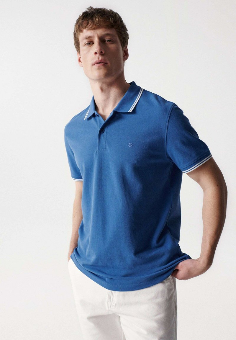 Salsa Jeans Poloshirt blauw Salsa Jeans Poloshirt blauw