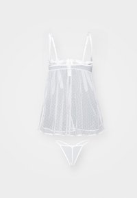 Ann Summers UNWRAP ME LUXE BABYDOLL - Nightie - ivory