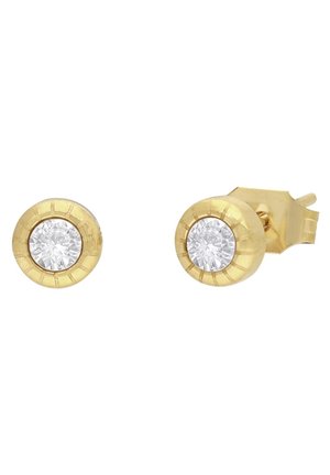 Lucardi MIT ZIRKONIA - Boucles d'oreilles - gold-coloured