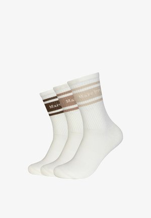 Marc O'Polo, SOCKEN CASUAL TENNIS 3ER PACK UNISEX - Socken - offwhite