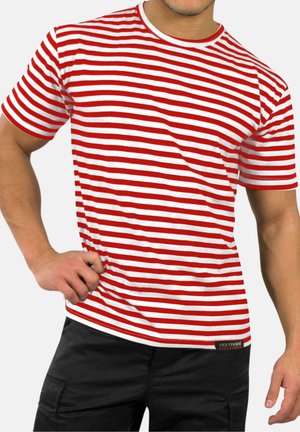 RUSSISCHES - T-Shirt print - rot weis