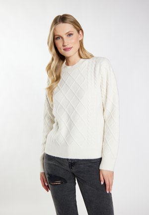 IMANE - Strickpullover - wollweiss