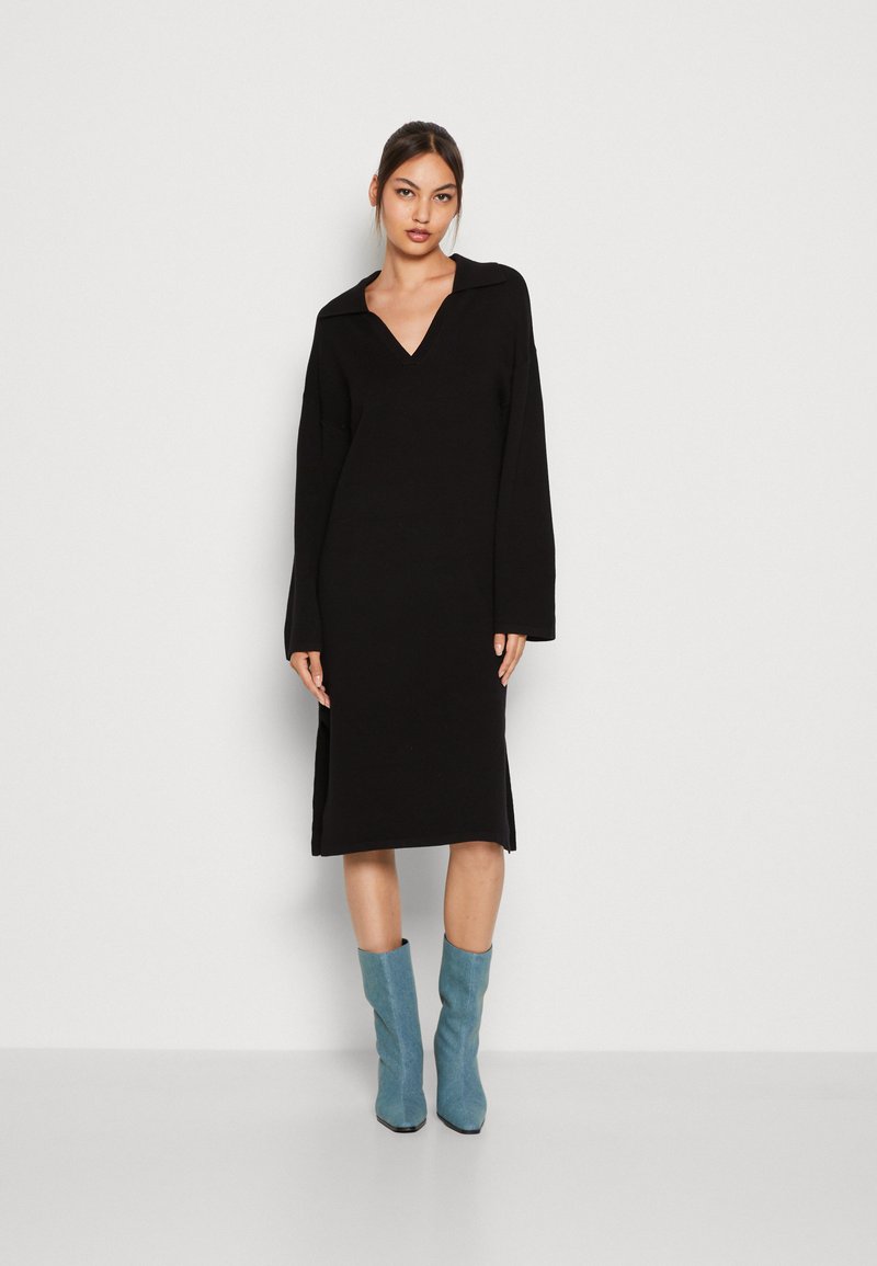YAS YASABELIA DRESS - Robe pull - black