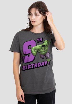 THE INCREDIBLE HULK BIRTHDAY HULK  - Print T-shirt - anthracite