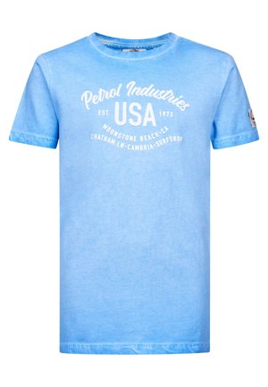 T-shirt med print - electric blue