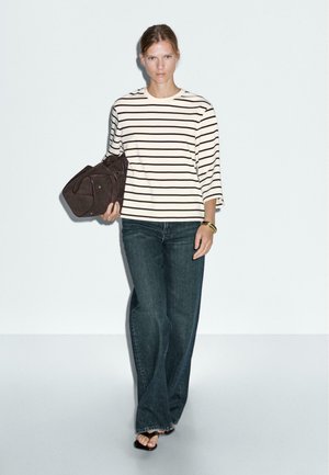 STRIPED  - Langarmshirt - beige