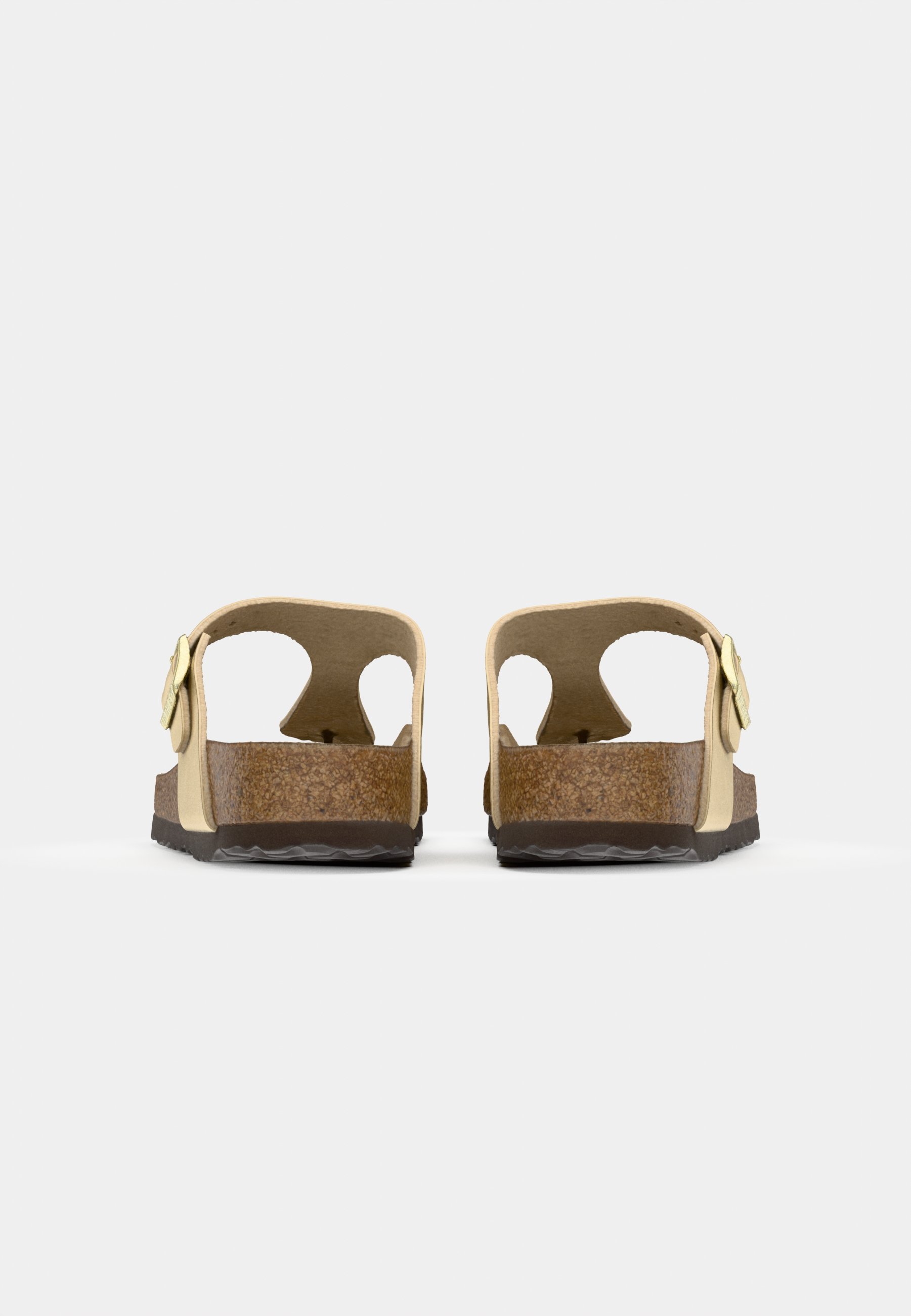 Birkenstock GIZEH - Japonki/złoty - Zalando.pl