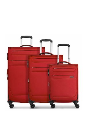 CHICAGO 4 ROLLEN 3 - TEILIG MIT DEHNFALTE - Luggage set - dark red