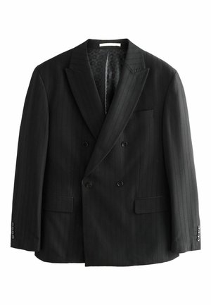 REGULAR FIT-DOUBLE BREASTED  STRIPE - Sakko - black