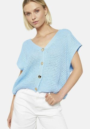 TEXTURED - Cardigan - blue pastel