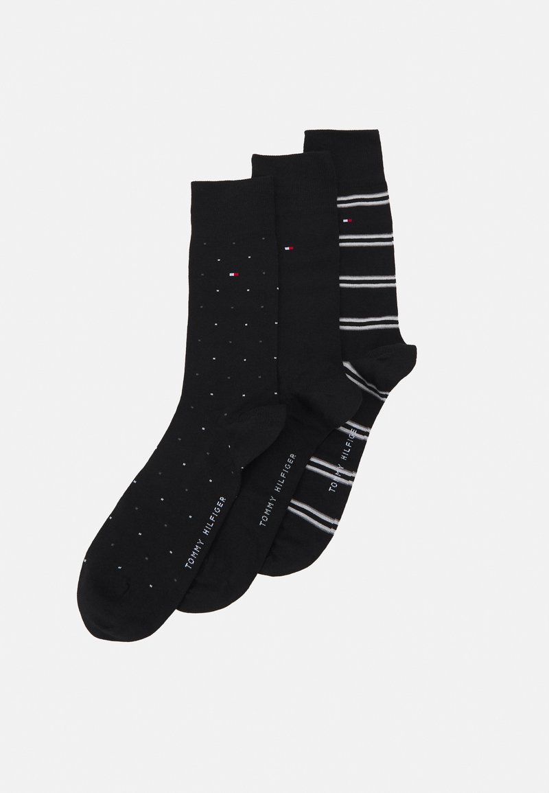 Tommy Hilfiger MEN SOCK GIFTBOX STRIPE DOT 4 PACK Socks black