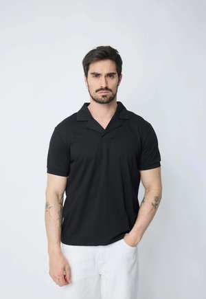 COL OUVERT - Polo - noir