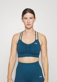 ICANIWILL DEFINE SEAMLESS SCRUNCH BRA - Sujetadores deportivos con sujeción media - teal