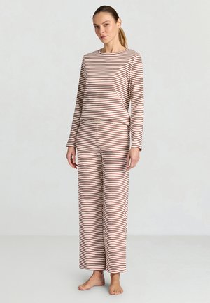 INTIMO RIGHE SET - Pigiama - var mattone