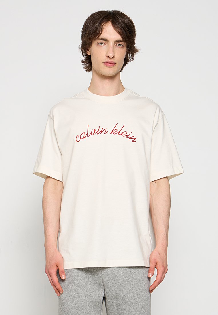 Calvin Klein Jeans T-shirt print crème