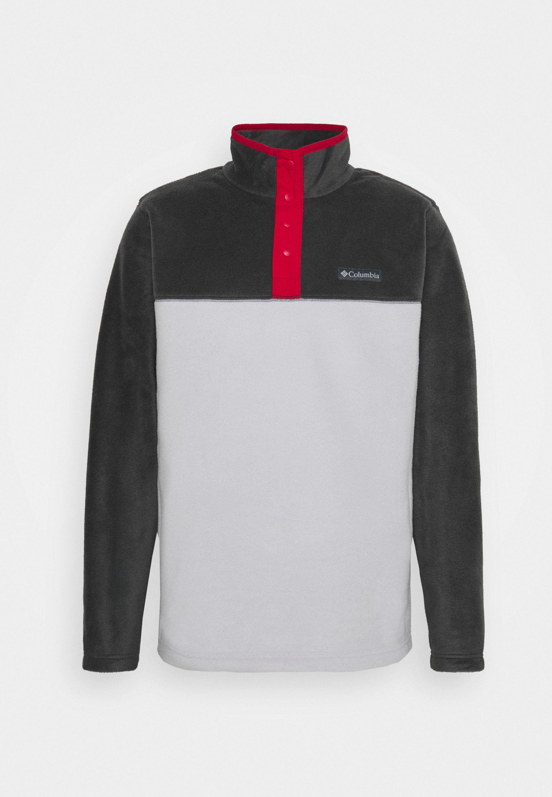 Columbia STEENS MOUNTAIN™ SNAP - Fleecepullover - nimbus grey/shark/mountain red/grau