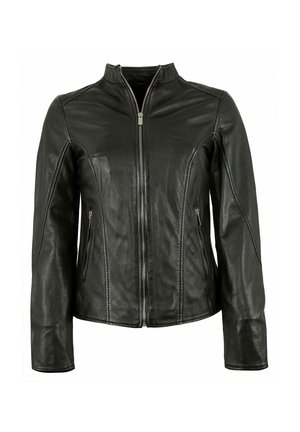 Lederjacken24 FULYA - Lederjacke - schwarz