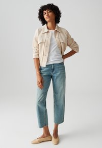 OPUS SLIM FIT RIB - Top - white