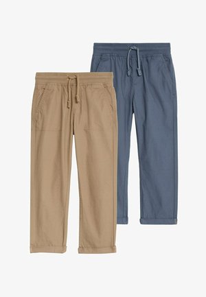 Marks & Spencer 2 PACK PURE COTTON - Pantalon classique - brown mix