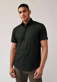 Next Camicia - black gold geometric