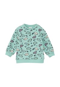 s.Oliver MIT ALL-OVER-PRINT - Sweater - ozeangrün