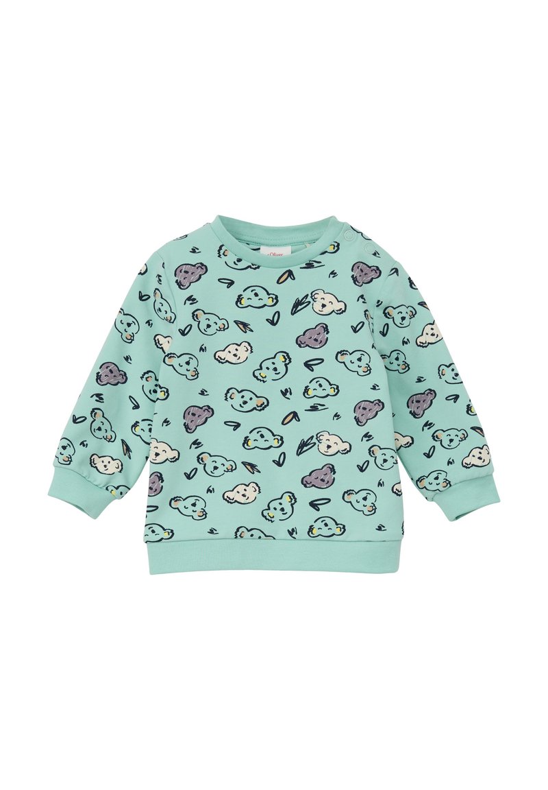 s.Oliver MIT ALL-OVER-PRINT - Sweater - ozeangrün
