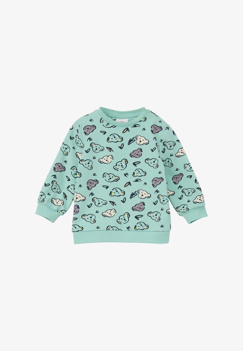 s.Oliver MIT ALL-OVER-PRINT - Sweater - ozeangrün