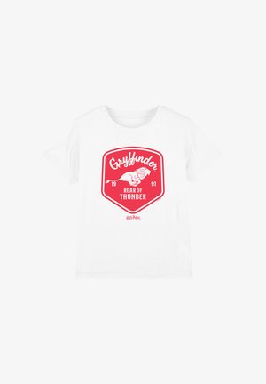 Harry Potter, HARRY POTTER GRYFFINDOR ROAR OF THUNDER BADGE UNISEX - Print T-shirt - white