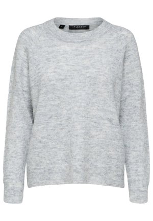 Selected, SLFLULU - Strickpullover - light grey melange