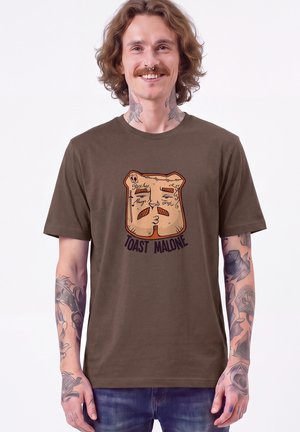 watapparel, TOAST MALONE UNISEX - T-Shirt print - mocha