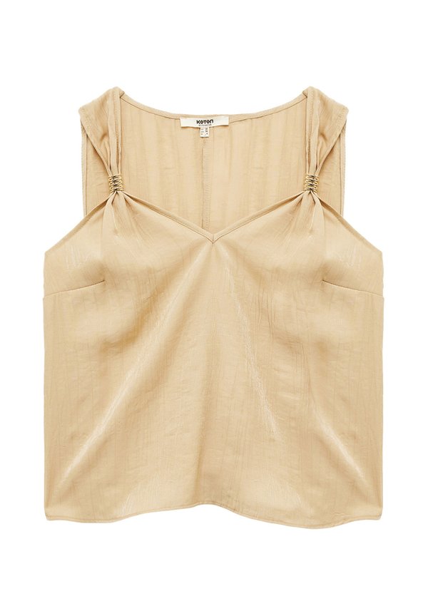 SLEEVELESS - Bluse - beige