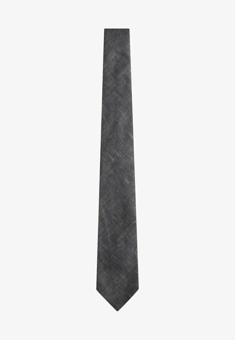 Next SIGNATURE MADE IN ITALY MELANGE LOOK - REGULAR FIT - Cravate - charcoal blue