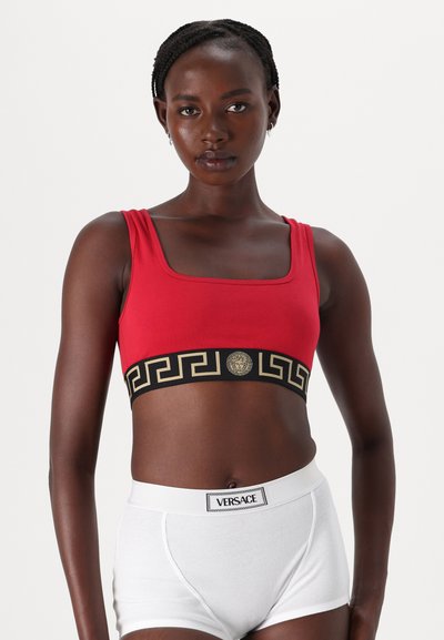 Versace UNDERWEAR TOP TOPEKA NEW LOGO - Formujúca podprsenka - lipstick red/black/gold
