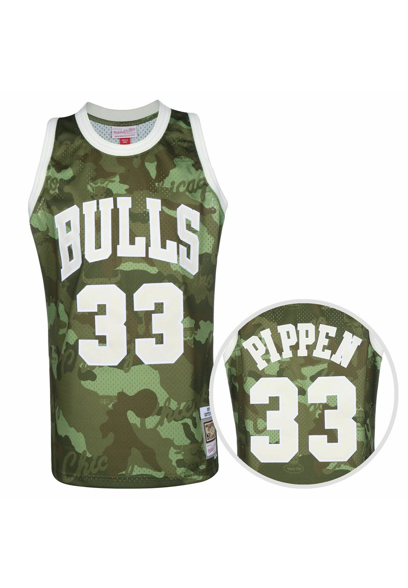 Mitchell & Ness Chicago Bulls Men's Blouse (1-Pack), Black/Black., M