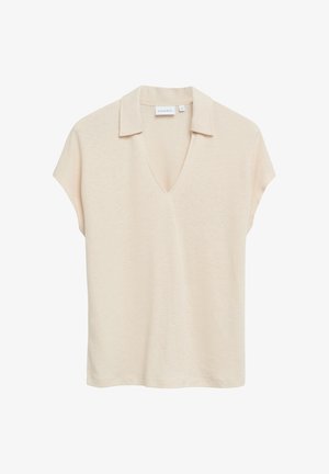 comma, T-SHIRT - Poloshirt - helles beige