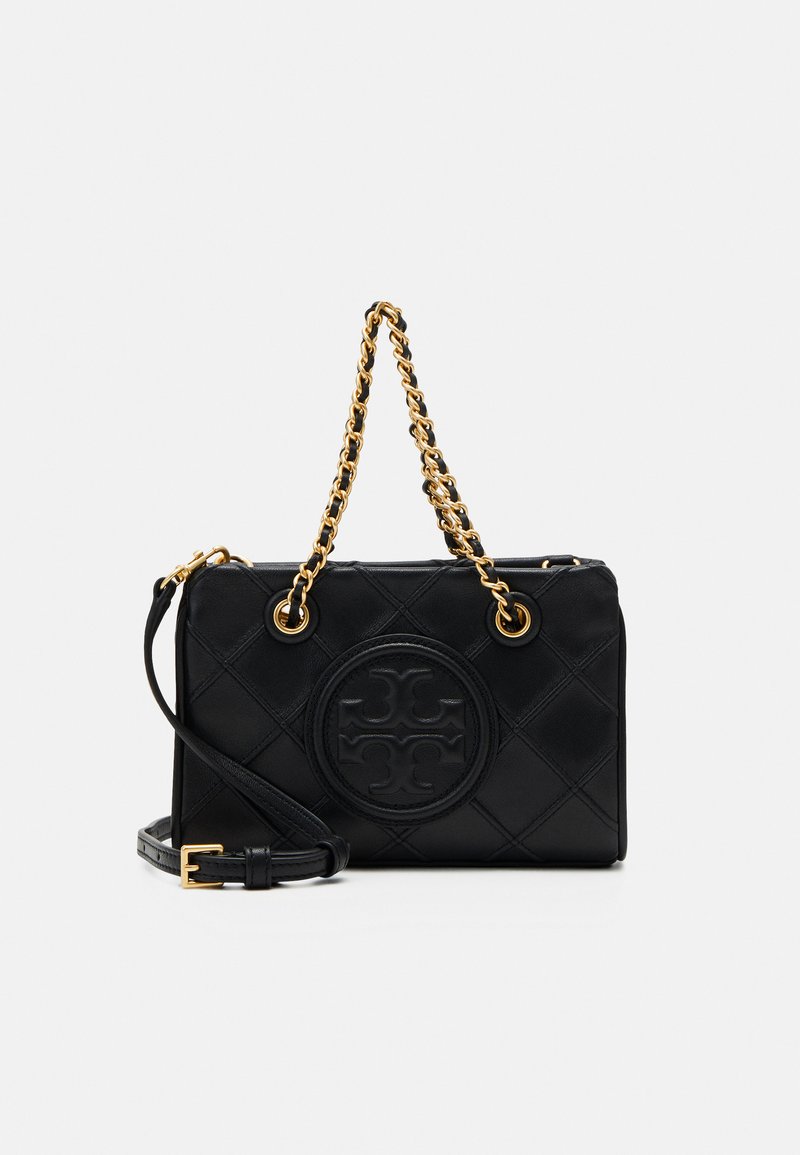 Tory Burch - FLEMING SOFT MINI CHAIN TOTE - Skulderveske - black, Forstørre