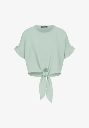 Cloud 5ive, CROP KNOT TOP - Blouse - green