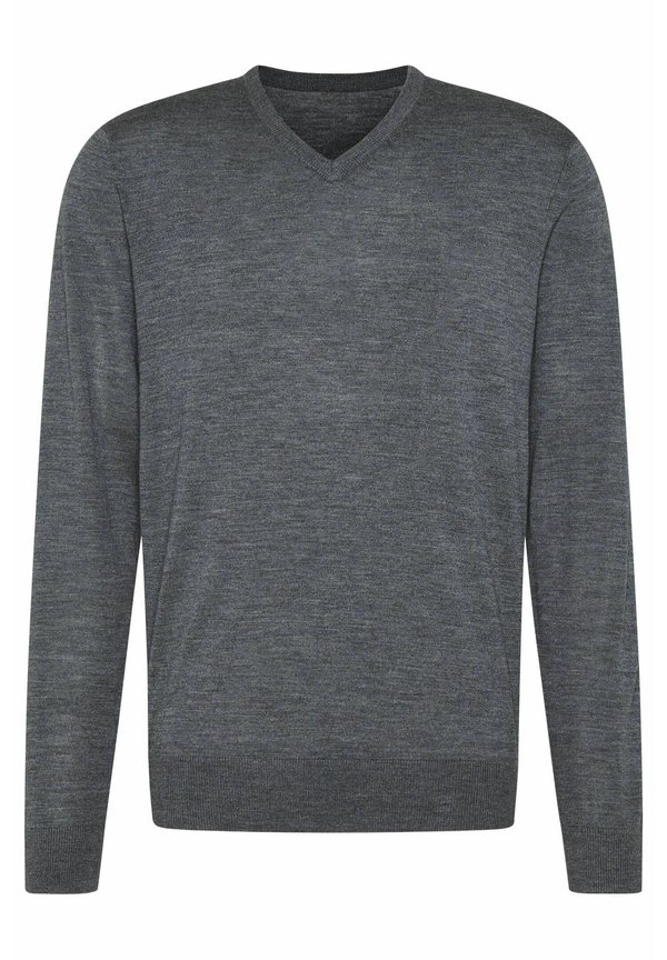 MERINO WOOL - Strickpullover - dunkelgrau