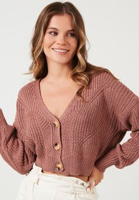LELA REGULAR FIT - Cardigan - rose